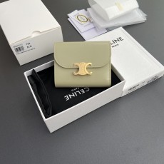 셀린느 샤이니 카프스킨 플랩 카드 홀더