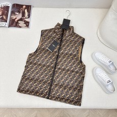 펜디 로고 리버서블 GILET 패딩조끼