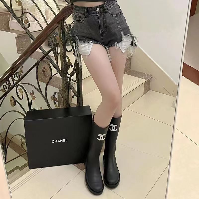 샤넬 레인부츠 블랙 (오늘발송)