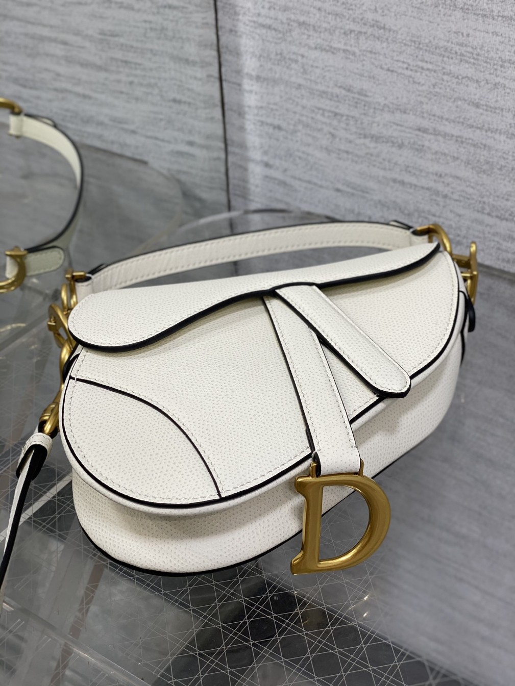 디올 saddle 미니 스트랩백