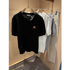 몽클레어 로고 블랙 카라티