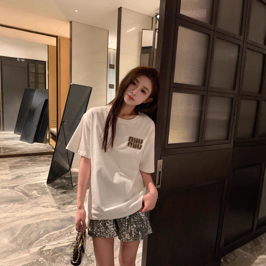 미우미우 여성 반팔 티셔츠 ( 오늘발송 )